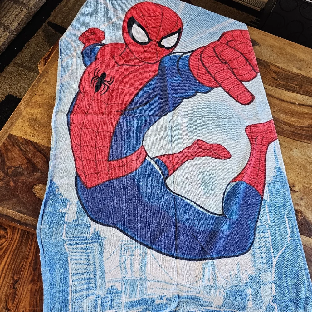 Marvel Universe Spiderman Red Blue Terry Bath Beach Towel Marvel Kids 28